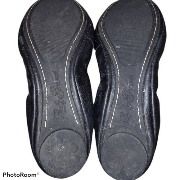 LUCKY BRAND Leather Emmie Ballet Flats Size 6.5 - Picture 2 of 4